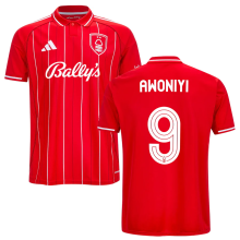 AWONIYI #9 Nottingham Forest Home Red Fans Jersey 2025/26 (CUP Font 杯赛字体 ) ★★