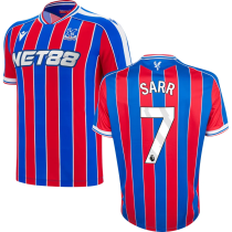 SARR #7 Crystal Palace Home Fans Soccer Jersey 2025/26 (League Font 联赛字体 ) ★★