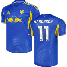 AARONSON #11 Leeds United Away Blue Fans Soccer Jersey 2025/26 (League Font 联赛字体 ) ★★