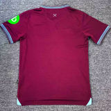 Souček #28 West Ham Home Fans Soccer Jersey 2025/26 (League Font 联赛字体 ) ★★