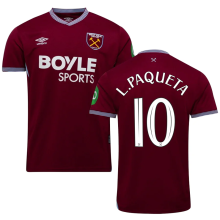 L.Paquetá #10 West Ham Home Fans Soccer Jersey 2025/26 (CUP Font 杯赛字体 ) ★★