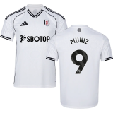 MUNIZ #9  Fulham Home White Fans Soccer Jersey 2025/26 (League Font 联赛字体 ) ★★