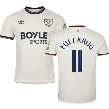 Füllkrug #11 West Ham Away Fans Soccer Jersey 2025/26 (CUP Font 杯赛字体 ) ★★