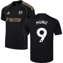 MUNIZ #9 Fulham Third Black Fans Soccer Jersey 2025/26 (League Font 联赛字体 ) ★★