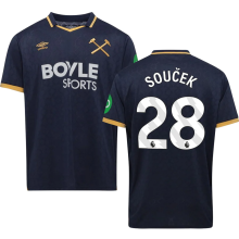 Souček #28 West Ham Third Fans Soccer Jersey 2025/26 (League Font 联赛字体 ) ★★
