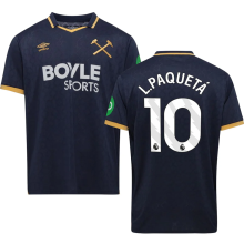 L.Paquetá #10 West Ham Third Fans Soccer Jersey 2025/26 (League Font 联赛字体 ) ★★
