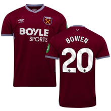 BOWEN #20 West Ham Home Fans Soccer Jersey 2025/26 (League Font 联赛字体 ) ★★