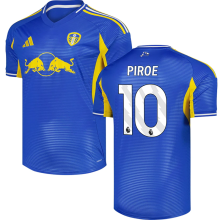 PIROE #10 Leeds United Away Blue Fans Soccer Jersey 2025/26 (League Font 联赛字体 ) ★★