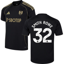 SMITH ROWE #32 Fulham Third Black Fans Soccer Jersey 2025/26 (League Font 联赛字体 ) ★★