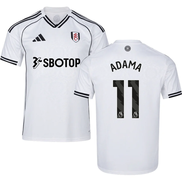 ADAMA #11 Fulham Home White Fans Soccer Jersey 2025/26 (League Font 联赛字体 ) ★★