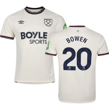 BOWEN #20 West Ham Away Fans Soccer Jersey 2025/26 (League Font 联赛字体 ) ★★