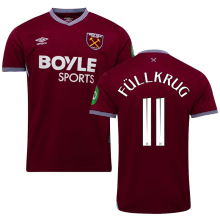 Füllkrug #11 West Ham Home Fans Soccer Jersey 2025/26 (CUP Font 杯赛字体 ) ★★