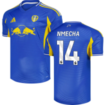 NMECHA #14 Leeds United Away Blue Fans Soccer Jersey 2025/26 (League Font 联赛字体 ) ★★