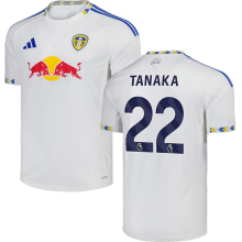 TANAKA #22 Leeds United Home White Fans Soccer Jersey 2025/26 (League Font 联赛字体 ) ★★