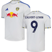 CALVERT-LEWIN #9 Leeds United Home White Fans Soccer Jersey 2025/26 (League Font 联赛字体 ) ★★