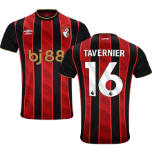 TAV ERNIER #16 Bournemouth Home Fans Soccer Jersey 2025/26 (League Font 联赛字体 ) ★★