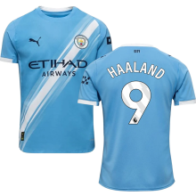 HAALAND #9 Man City 1:1 Quality Home Fans Soccer Jersey 2025/26 (League Font 联赛字体 ) ★★