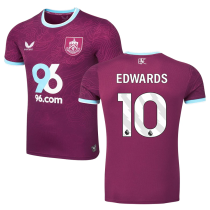 EDWARDS #10 Burnley Home Fans Soccer Jersey 2025/26 (League Font 联赛字体 ) ★★