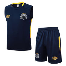 2025/26 Santos Dark Blue Vest Training Jersey(A Set)