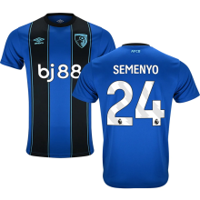 SEMENYO #24 Bournemouth Away Fans Soccer Jersey 2025/26 (League Font 联赛字体 )