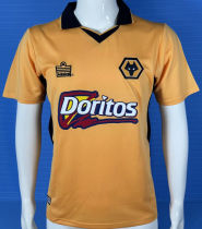 2002/2004 Wolves Home Yellow Retro Soccer Jersey