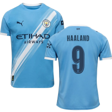 HAALAND #9 Man City 1:1 Quality Home Fans Soccer Jersey 2025/26 (UCL Font 欧冠字体 ) ★★