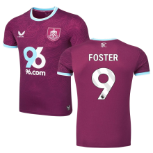 FOSTER #9 Burnley Home Fans Soccer Jersey 2025/26 (League Font 联赛字体 ) ★★