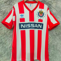 1990/1991 Chivas Home Red Retro Soccer Jersey
