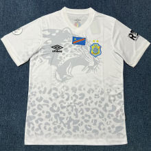2025/26 Congo DR Away White Fans Soccer Jersey 民主刚果