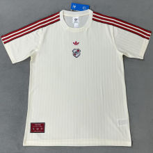 2025/26 River Plate Retro Style Beige Fans Soccer Jersey 米王色