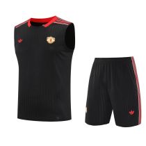 2025/26 M Utd Black Vest Training Jersey(A Set)
