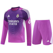 2025/26 RM Goalkeeper Long Sleeve Fans Soccer Jersey (A Set)