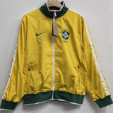 2025/26 Brazil Yellow Retro Windbreaker