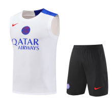 2025/26 PSG White Vest Training Jersey(A Set)