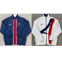 2026 PSG White And Blue Reversible Windbreaker 双面