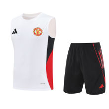 2025/26 M Utd White Vest Training Jersey(A Set)