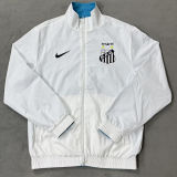 2012/13 Santos White And Blue Retro Reversible Windbreaker 双面