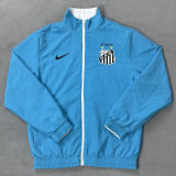 2012/13 Santos White And Blue Retro Reversible Windbreaker 双面