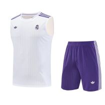 2025/26 RM White Vest Training Jersey(A Set)条纹