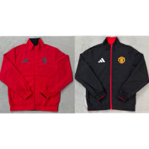 2026 M Utd Red And Black Reversible Windbreaker 双面