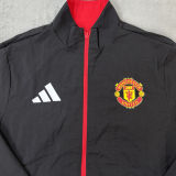 2026 M Utd Red And Black Reversible Windbreaker 双面