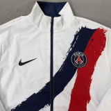 2026 PSG White And Blue Reversible Windbreaker 双面