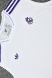 2025/26 RM White Vest Training Jersey(A Set)条纹