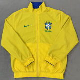 2026 Brazil Yellow And Blue Reversible Windbreaker 双面