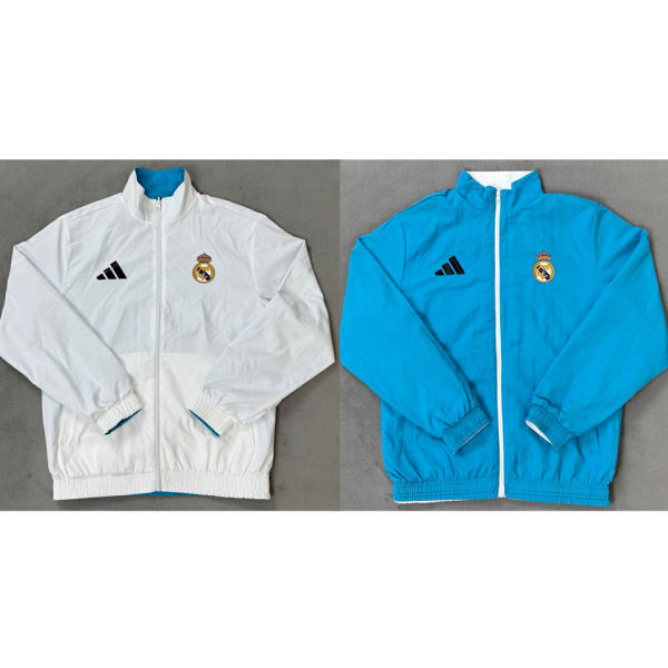 2026 RM White And Blue Reversible Windbreaker 双面