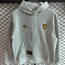 2026 M Utd Grey Retro Style Hoody 灰色