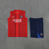 2025/26 PSG Red Vest Training Jersey(A Set)