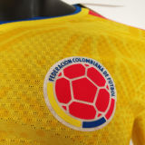 2026/27 Colombia Home Yellow Player Version Long Sleeve Soccer Jersey