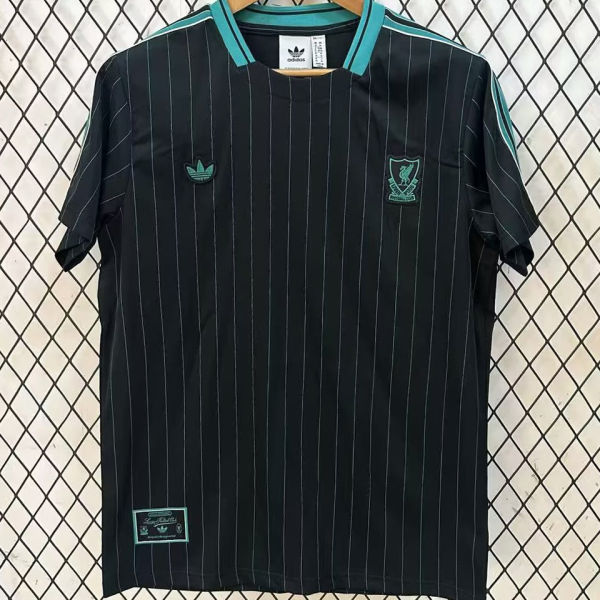 2025/26 LFC Black Retro Style Fans Soccer Jersey