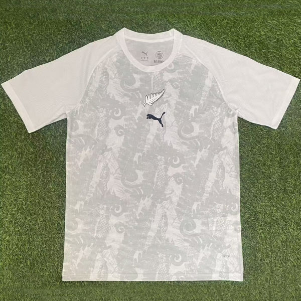 2026/27 New Zealand White Training Jersey 标识在中间